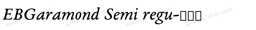 EBGaramond Semi regu字体转换